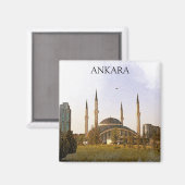 Klassieke Ankara Turkije Kocatepe Moskee Magneet (Voorkant / Achterkant)