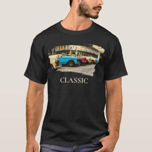 *~* Klassieke Antiek kleurrijke auto's T- T-shirt