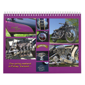 Klassieke Antiek motorfietsen Kalender