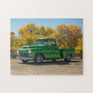 Klassieke antieke Amerikaanse vrachtwagen Legpuzzel
