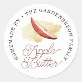 Klassieke Apple Butter Klassieke Round Sticker