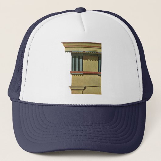 Klassieke architectuur, Temple Entablature Trucker Pet (Voorkant)