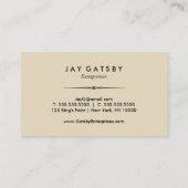 Klassieke Art Deco/Art Nouveau Visitekaartje (Achterkant)