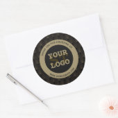 Klassieke Art Deco Gouden Make-up Artiest Ronde Sticker (Envelop)