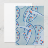 Klassieke Art Deco Jazz Pochoir Vogels Dierenpatro (Voorkant / Achterkant)