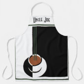 Klassieke Art Deco, kopje koffie met stoom Schort (Voorkant)