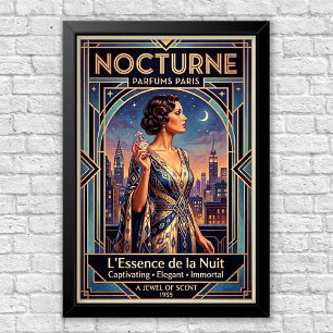 Klassieke Art Deco Parfum Reclameposter Poster