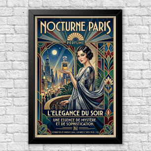 Klassieke Art Deco Parfum Reclameposter Poster