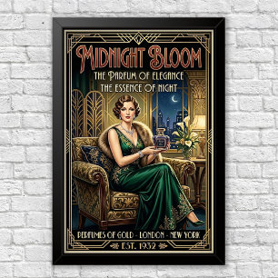 Klassieke Art Deco Parfum Reclameposter Poster