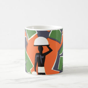 Klassieke Art Deco Reis, Inboorling in Afrikaanse Koffiemok