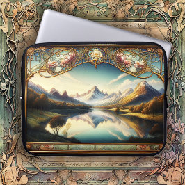 Klassieke Art Nouvea-landschapskunst Laptop Sleeve