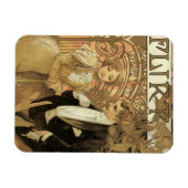 Klassieke Art Nouveau Flirt Biscuits, Alphonse Muc Magneet (Horizontaal)
