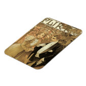 Klassieke Art Nouveau Flirt Biscuits, Alphonse Muc Magneet (Linkerzijde)