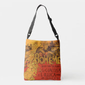 Klassieke Art Nouveau-muziek, La Boheme-opera, 189 Crossbody Tas (Achterkant)