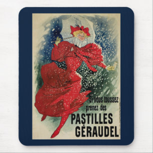 Klassieke Art Nouveau Pastilles Geraudel Hoestdran Muismat