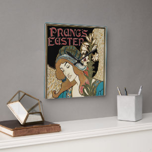 Klassieke Art Nouveau, Prang's Pasen-publicaties Vierkante Klok