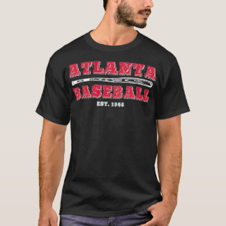 Klassieke Atlanta, Georgia Baseball Retro Vintag T-shirt
