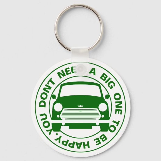 Klassieke Austin Mini-autokeyring Sleutelhanger (Voorkant)