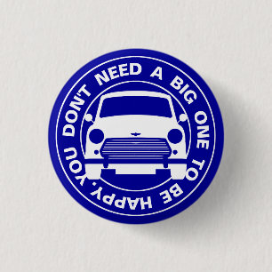 Klassieke Austin Mini Cooper auto Ronde Button 3,2 Cm