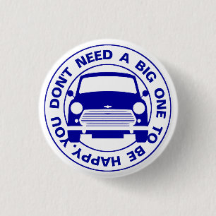Klassieke Austin Mini Cooper Ronde Button 3,2 Cm