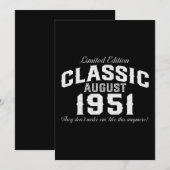 Klassieke Auto 1951 70ste Verjaardag Kaart (Voorkant / Achterkant)