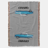 Klassieke auto 1957 Chevy BelAire aangepaste deken (Voorkant Verticaal)