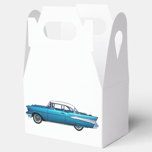 Klassieke auto 1957 Chevy BelAire aangepaste gunst Bedankdoosjes (Geopend)