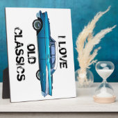 Klassieke auto 1957 Chevy BelAire aangepaste plaqu Fotoplaat (Zijkant)