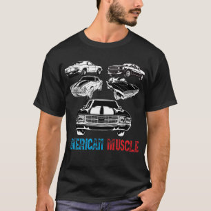 Klassieke auto Amerikaanse Muscle Cars liefhebber T-shirt