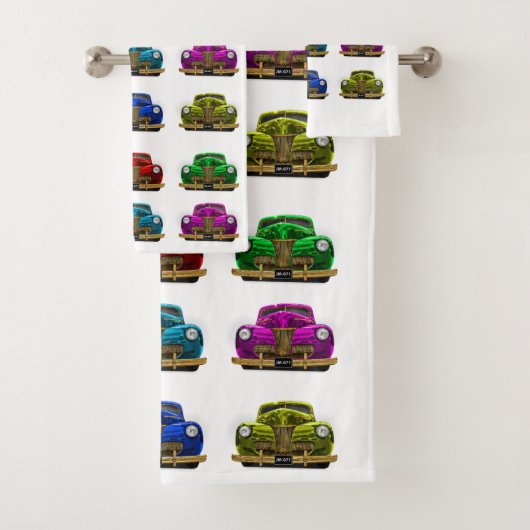  klassieke auto bad handdoek (Insitu)