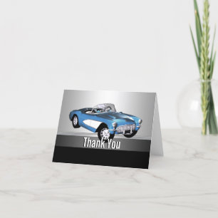 Klassieke Auto Bedankkaartjes Bedankkaart