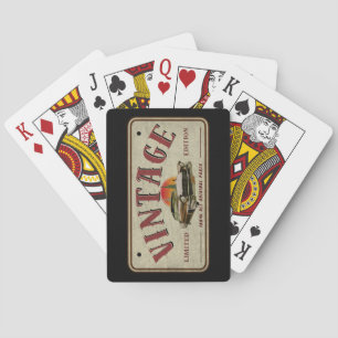 Klassieke Auto Beperkte Editie Originele Onderdele Pokerkaarten