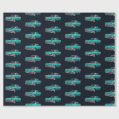  klassieke auto cadeaupapier (Vlak)