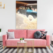 Klassieke auto canvas afdruk (Insitu (Woonkamer))