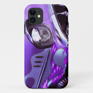 Klassieke auto: Chevrolet met brandende motorkap iPhone 11 Hoesje