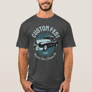 klassieke auto custom fest typografie t-shirt