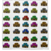  klassieke auto douchegordijn (Voorkant)