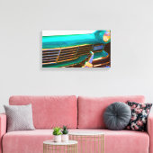 Klassieke auto front end pop kunst kiezen .75 canvas afdruk (Insitu (Woonkamer))
