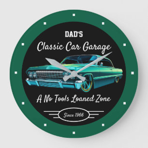 Klassieke auto garage Papa's of Iedereen naam Groe Grote Klok