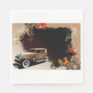 Klassieke Auto Grunge Retro Auto Servet