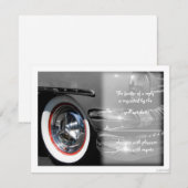 klassieke auto iii rsvp kaartje (Voorkant / Achterkant)