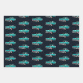  klassieke auto inpakpapier vel (Voorkant 2)