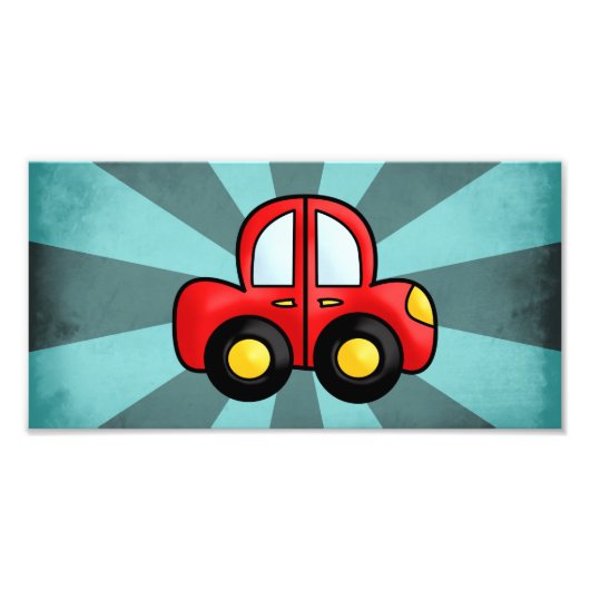 Klassieke Auto Kunst Retro Auto Print Foto Afdruk (Voorkant)