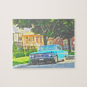 Klassieke auto legpuzzel