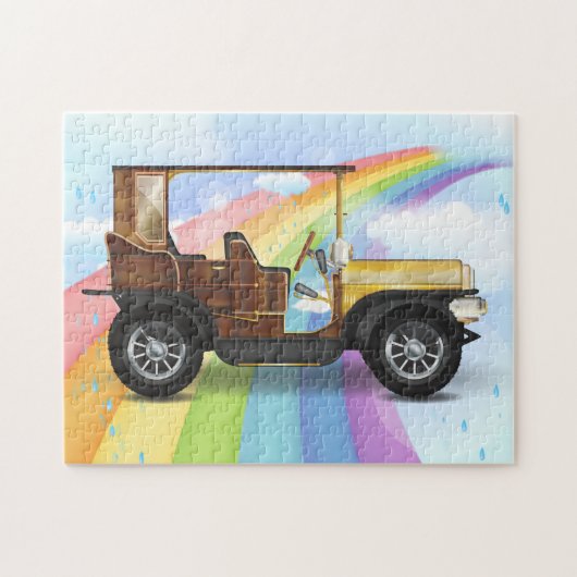 Klassieke auto legpuzzel (Horizontaal)