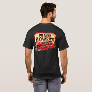 Klassieke auto loven de verlaagde  50's auto t-shirt