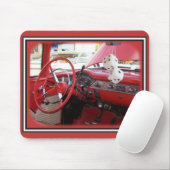 Klassieke auto met dok muismat (Met muis)