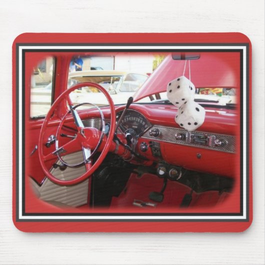 Klassieke auto met dok muismat (Voorkant)