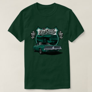 Klassieke auto oude stalen racepatroon t-shirt