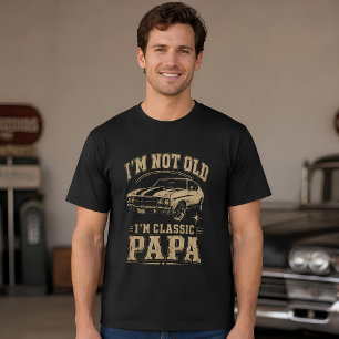Klassieke Auto Papa Vintage T-shirt